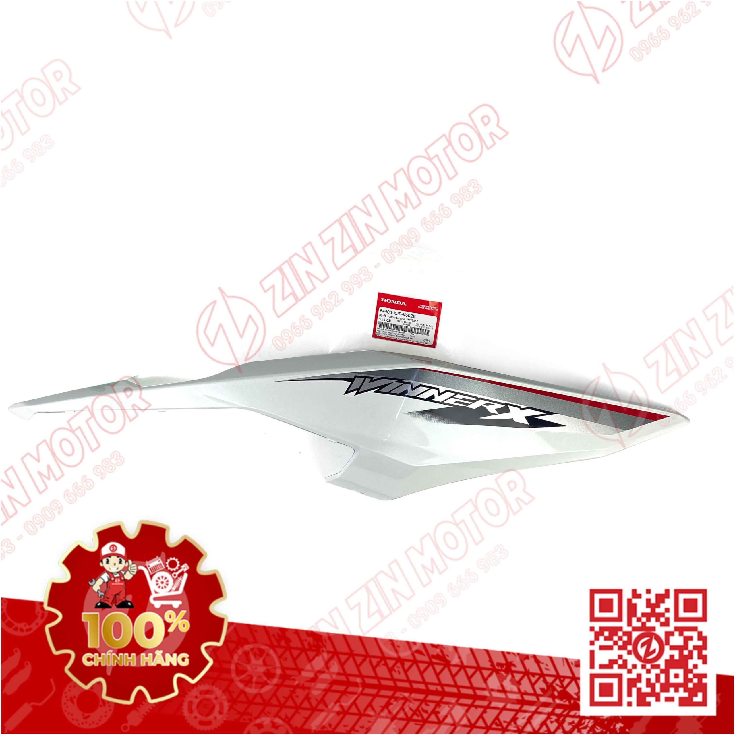 Ốp Hông Sườn, Bụng Sau Winner X V3 2022+ Phải Trắng Có Sẵn Tem Type3
