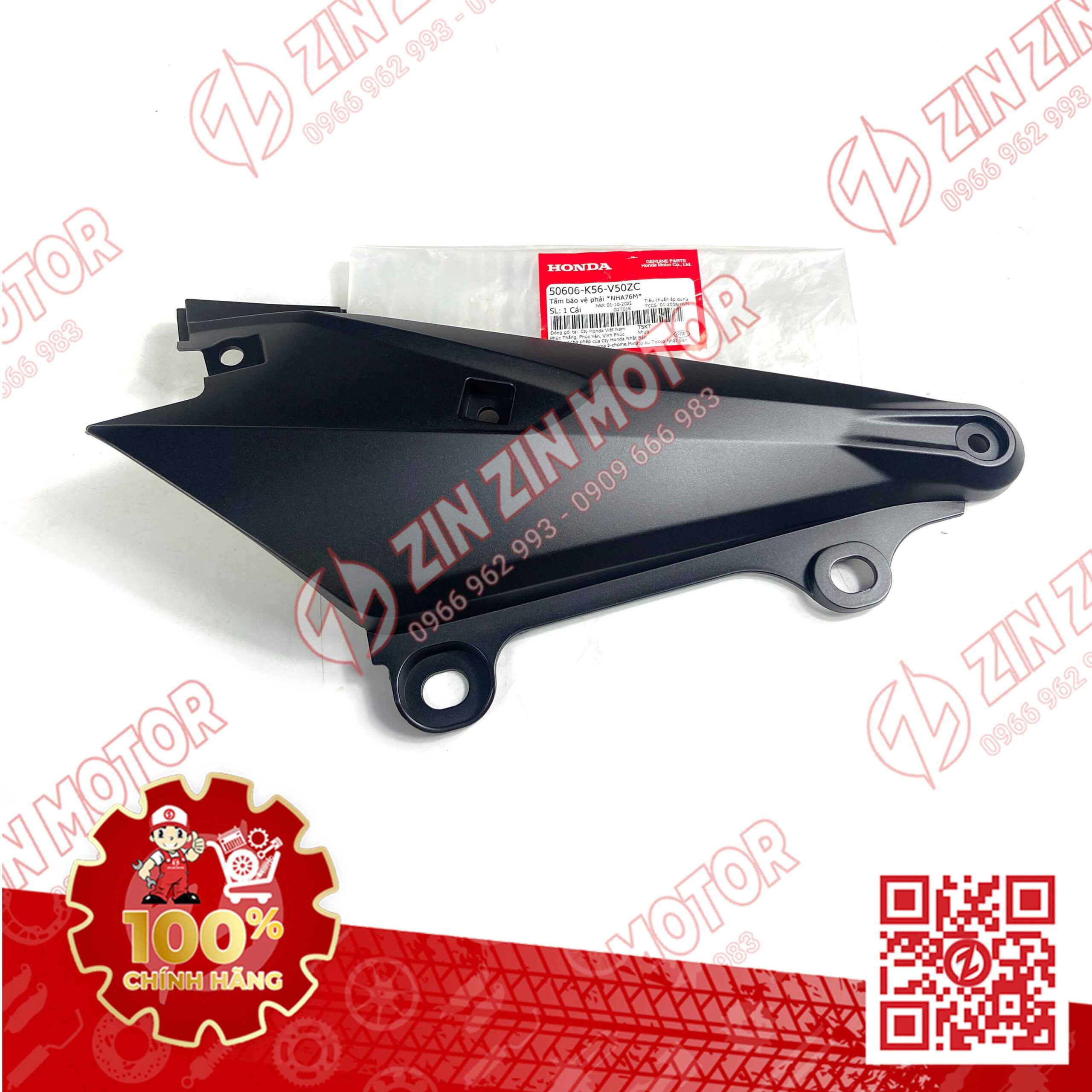 Ốp Hông Sườn, Lườn Giữa Sau Winner X V2 2019+ Phải Đen Nhám NHA76M