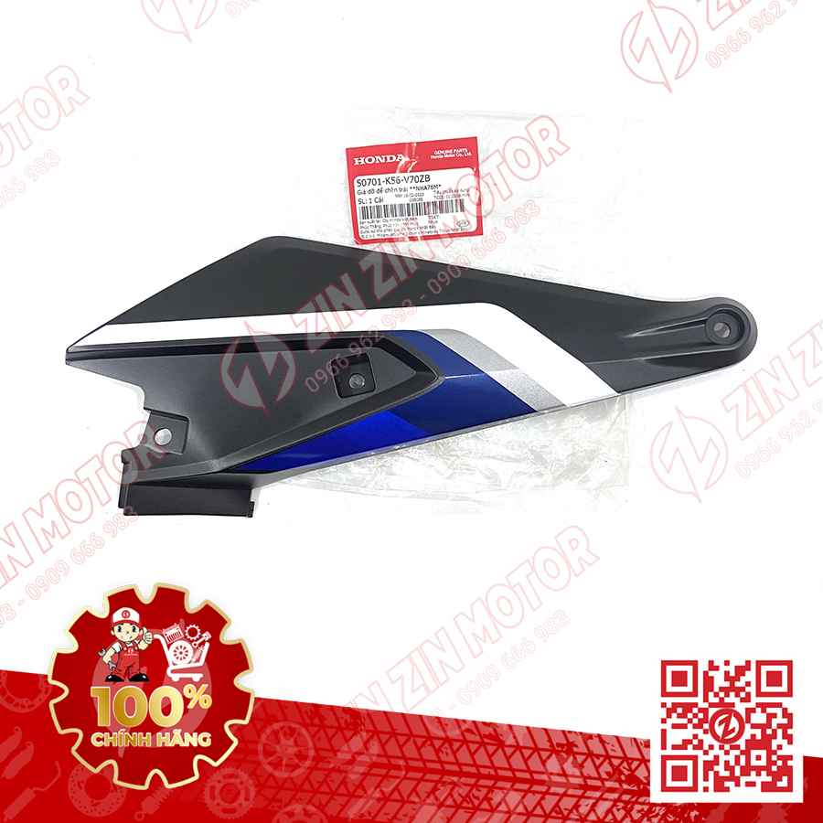 Ốp Hông Sườn, Lườn Giữa Sau Winner X V2 2019+ Trái Đen Có Sẵn Tem Type 1 1