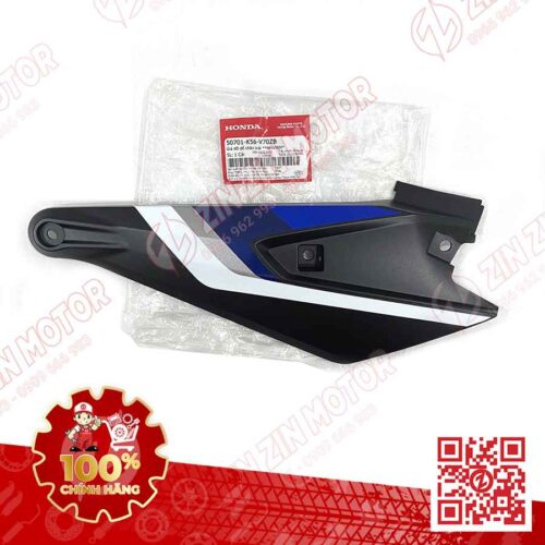 Alternative view of Ốp Hông Sườn, Lườn Giữa Sau Winner X V2 2019+ Trái Đen Có Sẵn Tem Type 1 1