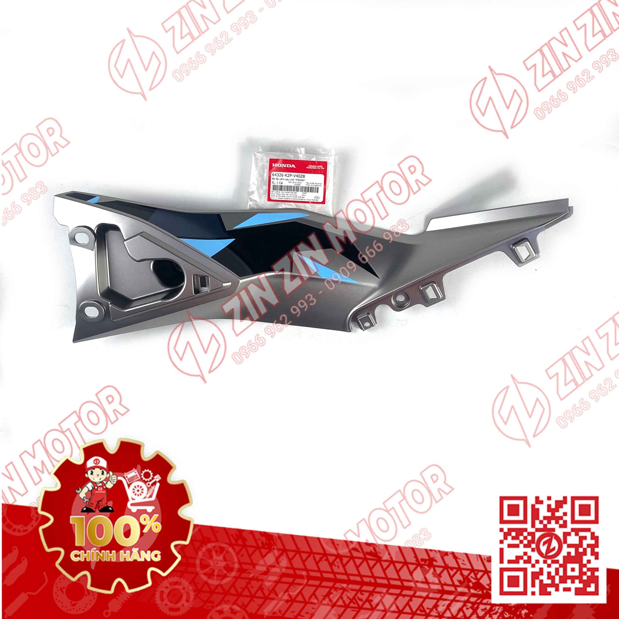 Ốp Ống Yếm, Lườn Giữa Winner X V2 2019+ Trái Bạc Có Sẵn Tem Type1