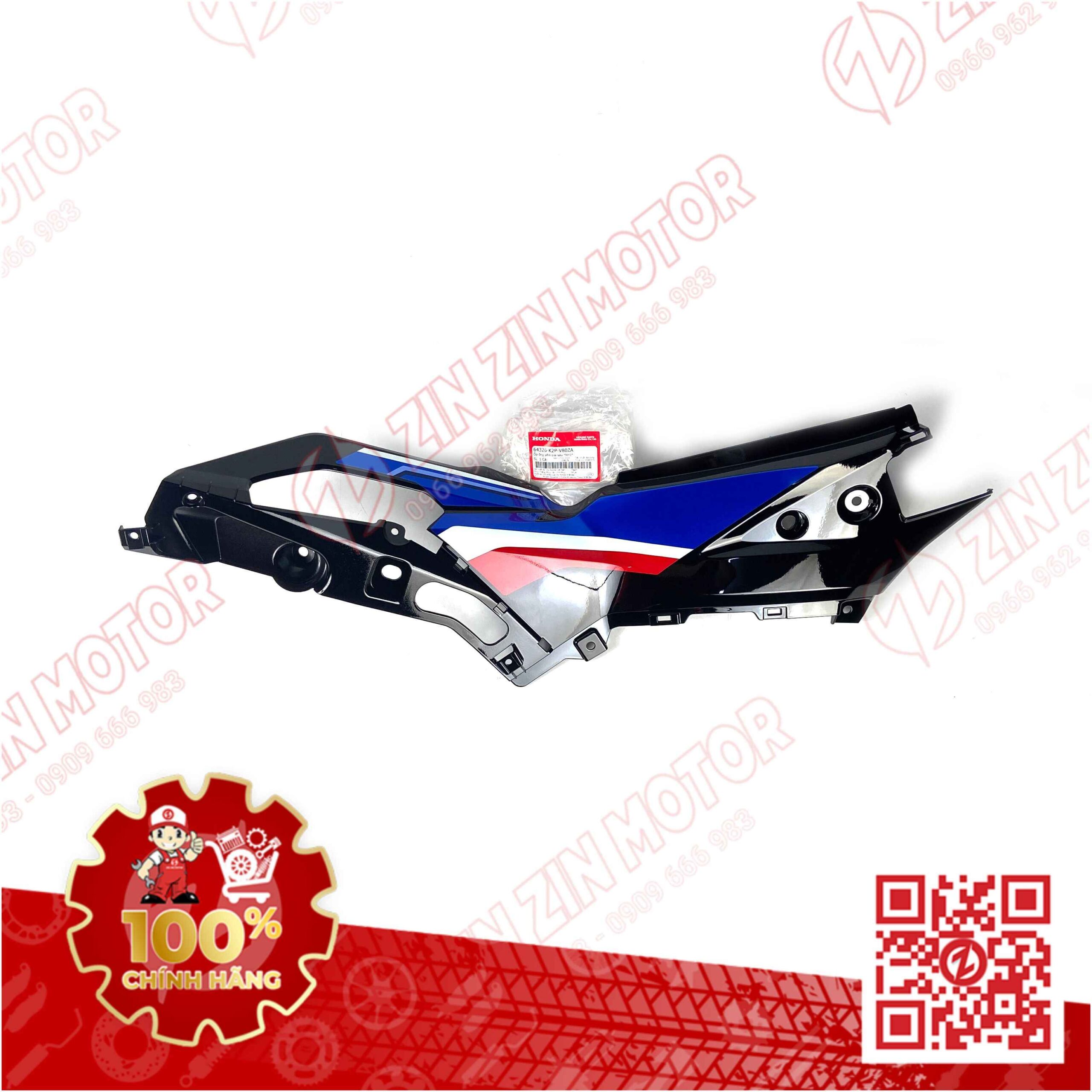 Ốp Ống Yếm, Lườn Giữa Winner X V3 2022+ Trái Đen Có Sẵn Tem NH1