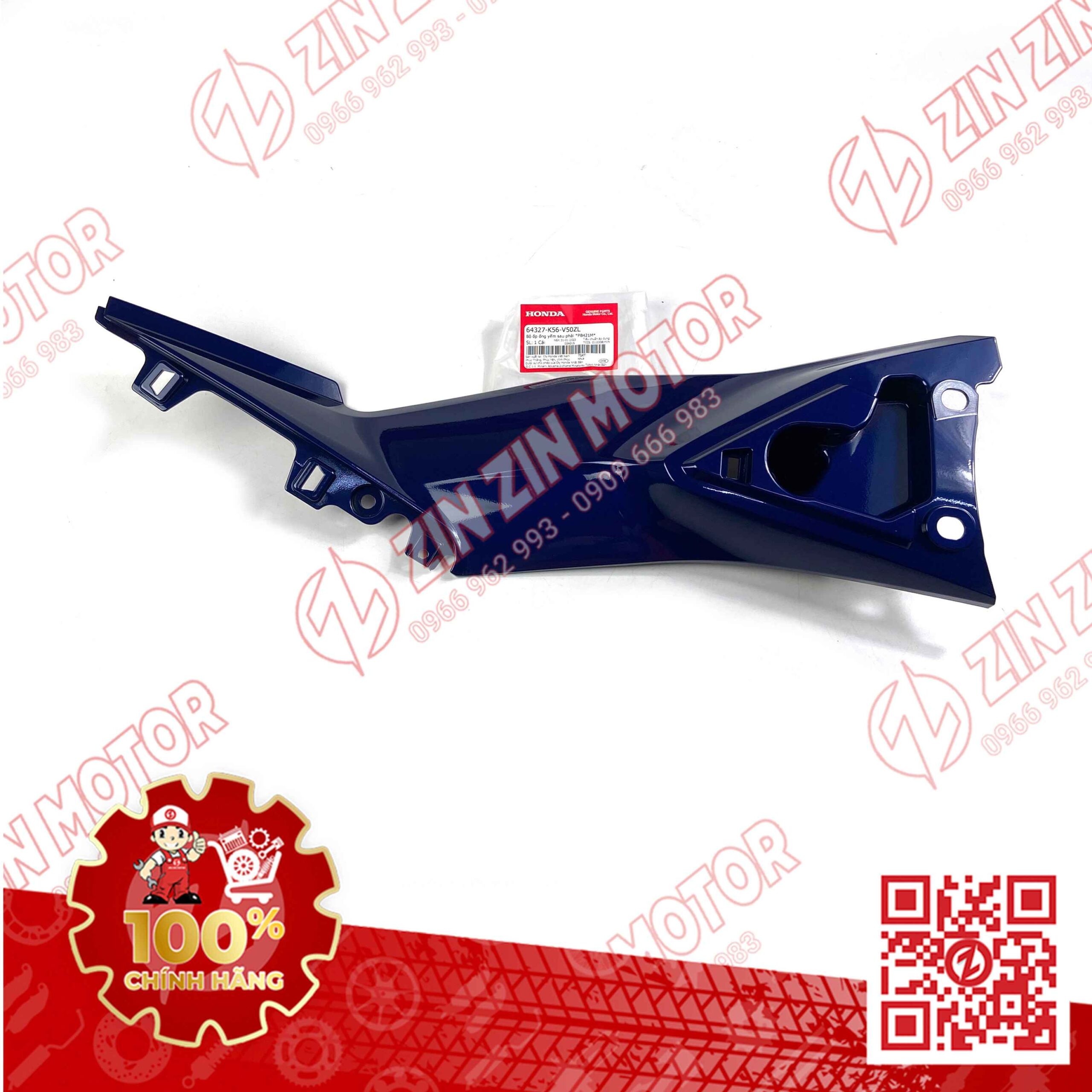 Ốp Ống Yếm, Lườn Giữa Winner X V2 2019+ Phải Xanh Đậm PB421M