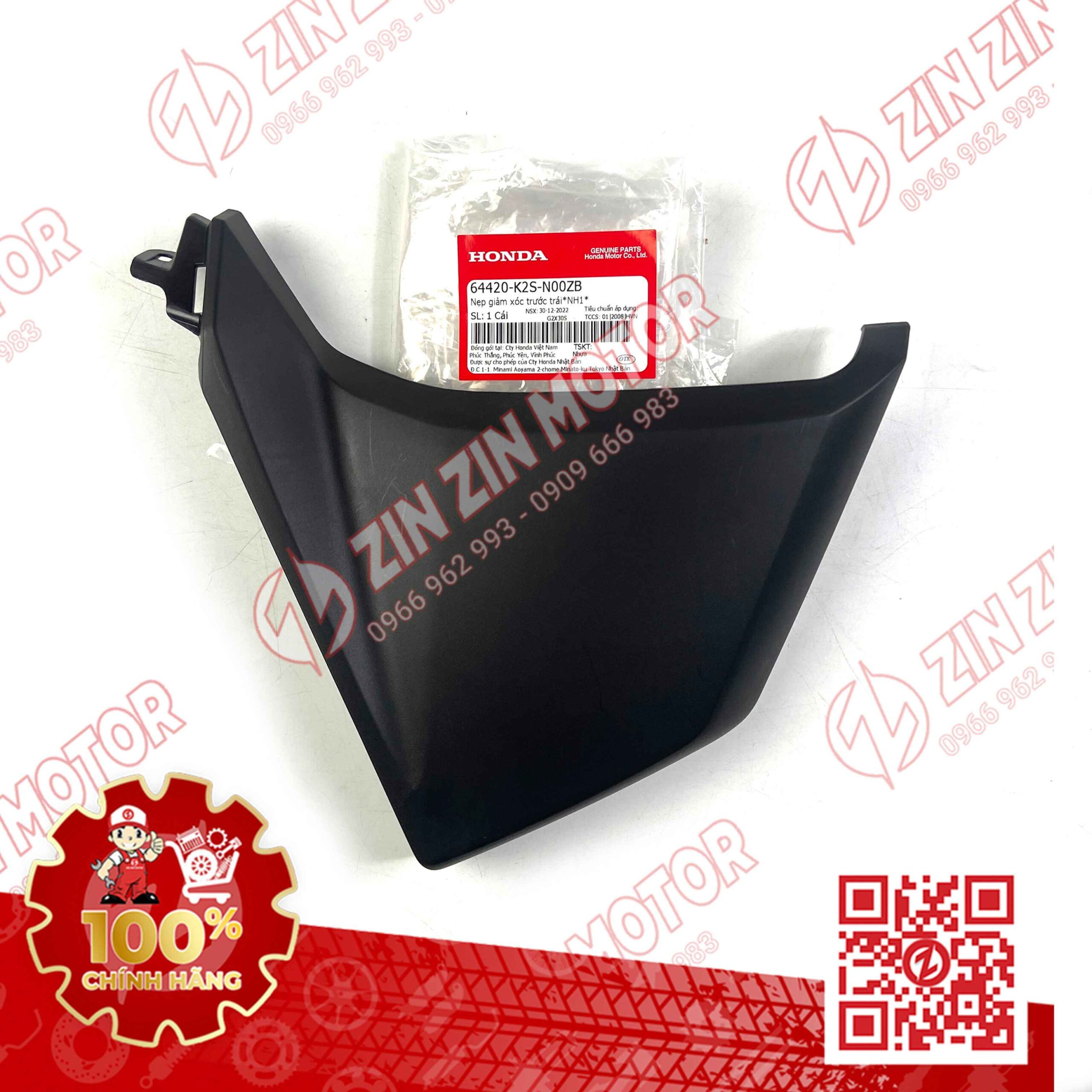 Nẹp Bửng, Nhựa Nhám Yếm Dưới Vario 160, Click 160 Trái