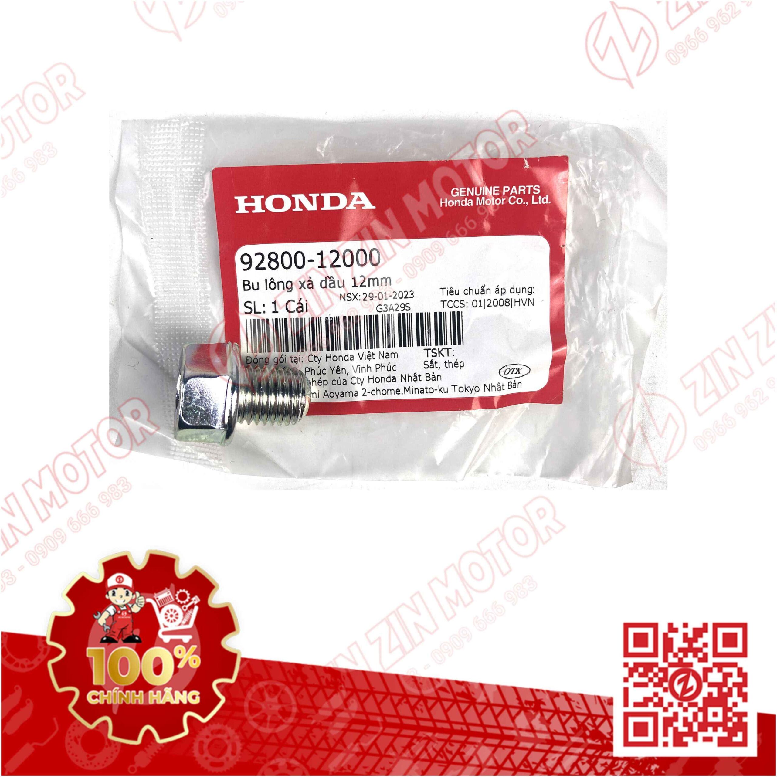 Bu Lông Ốc Xả Nhớt Honda Dùng Cho Nhiều Dòng Xe