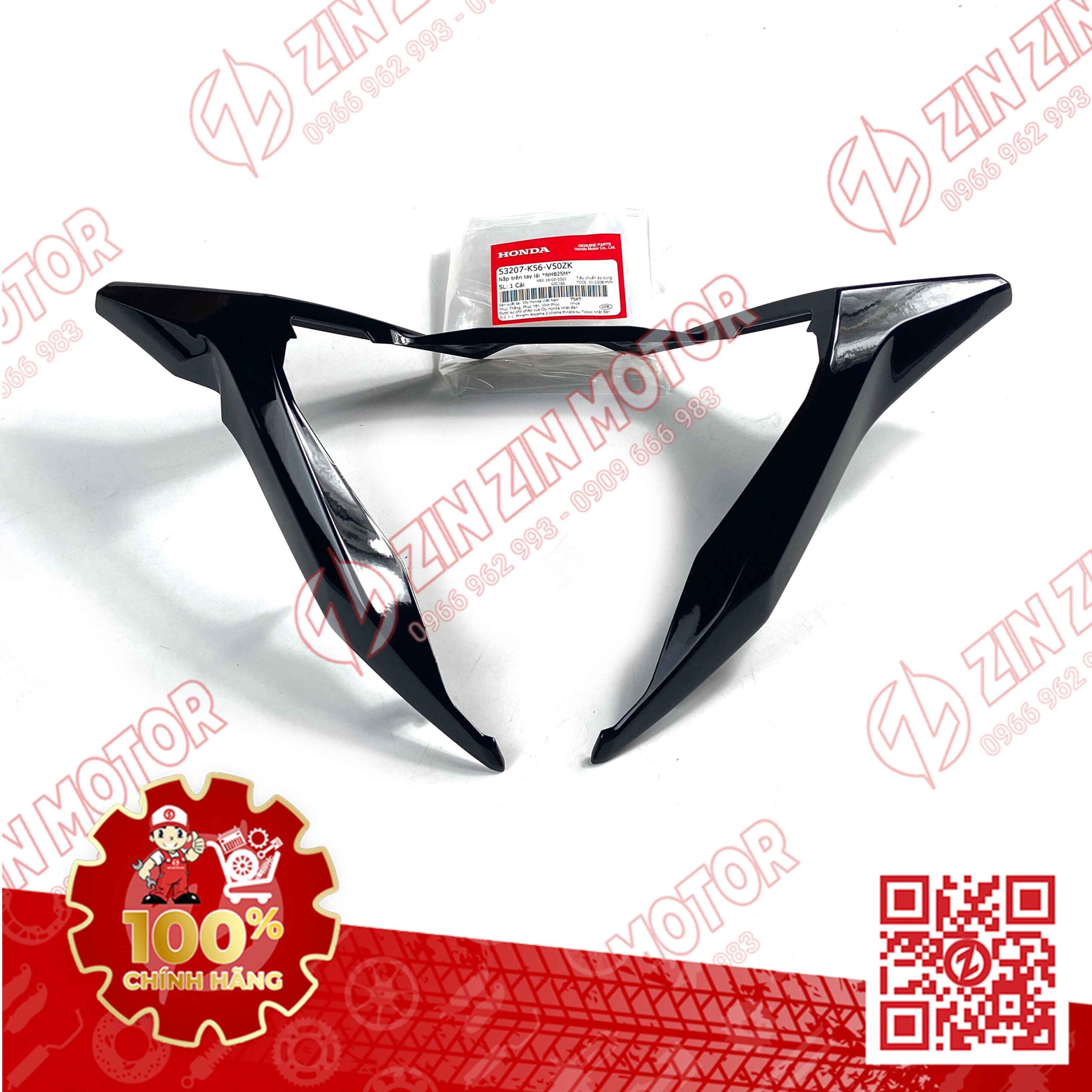 Nắp Trên Tay Lái, Ốp Viền Đồng Hồ Winner X V2 2019+ Đen NHB25M