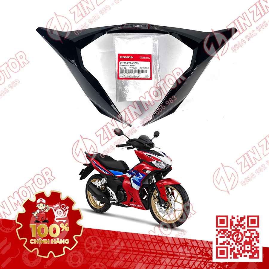 Nắp Trên Tay Lái, Ốp Viền Đồng Hồ Winner X V3 2022+ Đen NH1