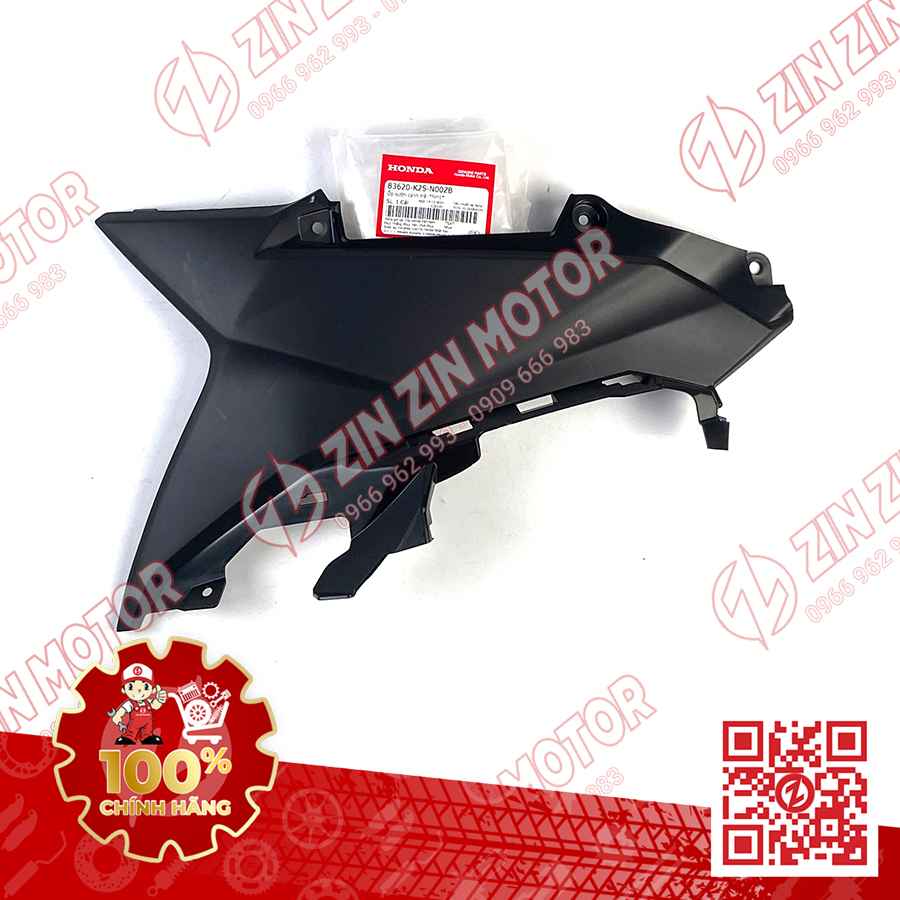 Nhựa Nhám PGM-FI, Ốp Gác Chân Vario 160, Click 160 Trái Đen