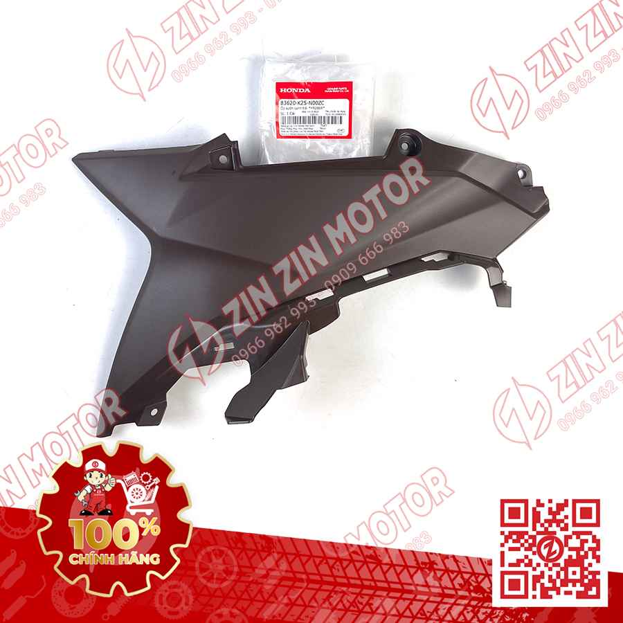 Nhựa Nhám PGM-FI, Ốp Gác Chân Vario 160, Click 160 Trái Nâu