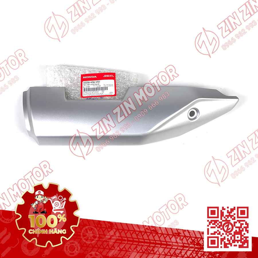 Ốp Pô Winner X V2 2019+, Winner X V3 2022+, RS150 V3 Bạc