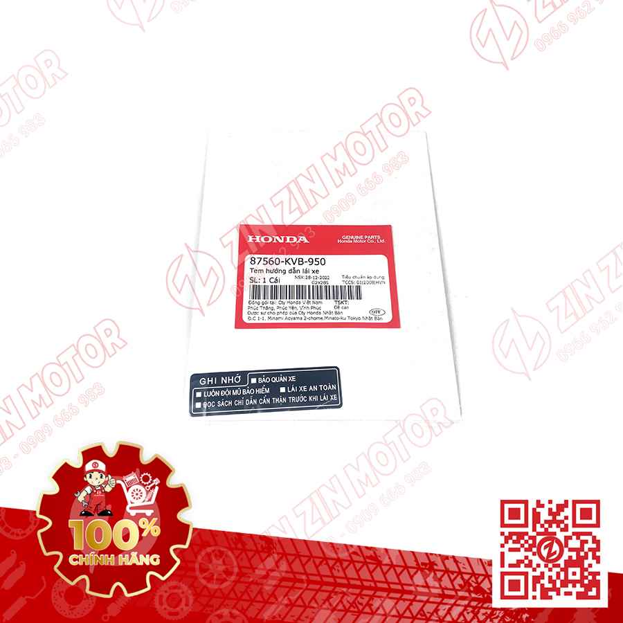 Tem Hướng Dẫn Lái Xe Honda