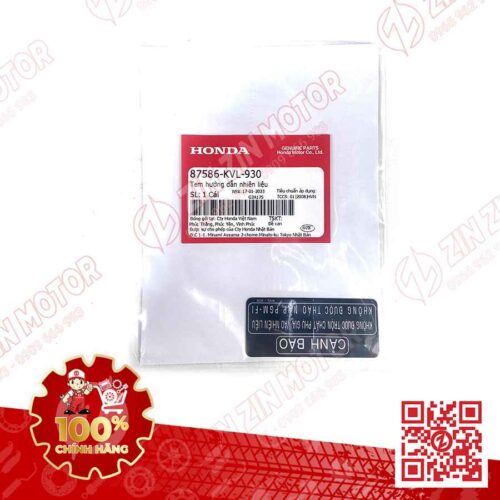 Tem Hướng Dẫn Nhiên Liệu Honda TEM THÔNG SỐ CẢNH BÁO XĂNG WAVE RSX 2019 2020 2021 2022 2023 87586KVL930 CHÍNH HÃNG
