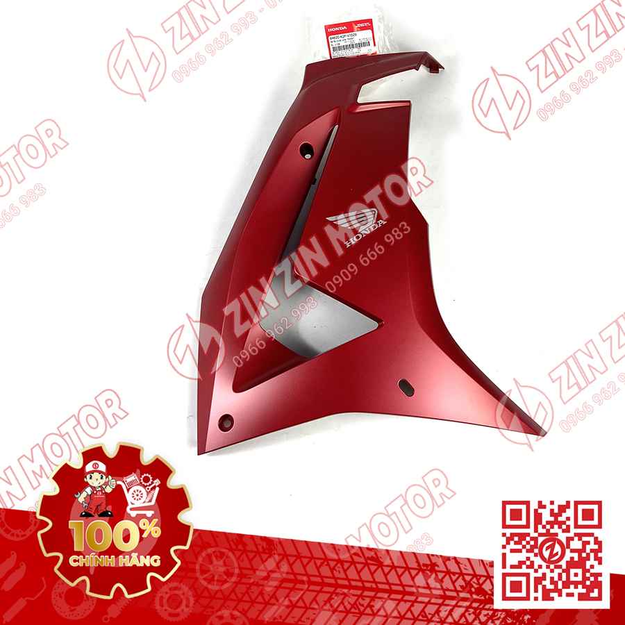 Cánh Bửng, Yếm Xe Winner X V3 2022+, Winner X V4 2024 Phải Đỏ Nhám Bạc Có Sẵn Tem Type2