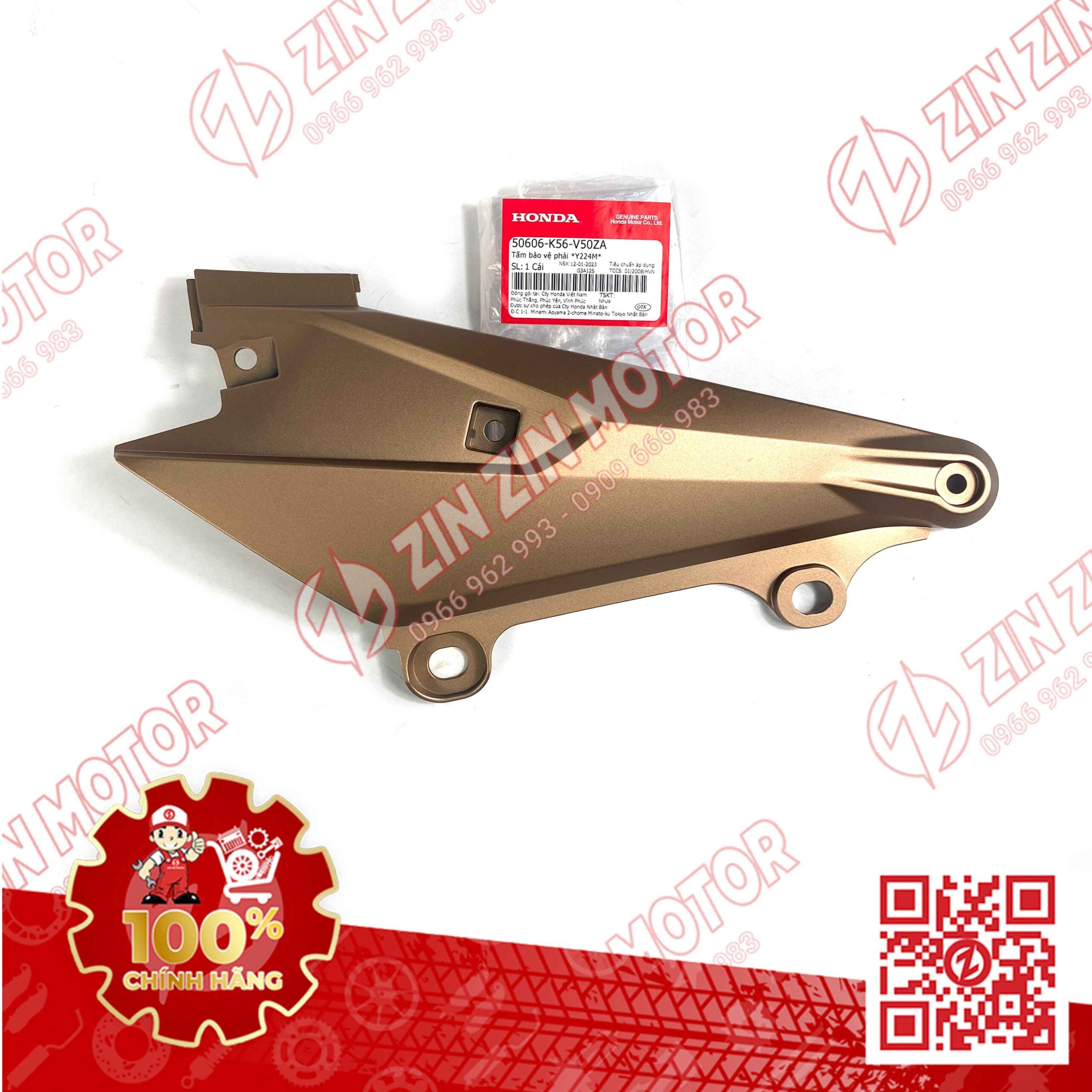 Ốp Hông Sườn, Lườn Giữa Sau Winner X V2 2019+ Phải Vàng Đồng Y224M