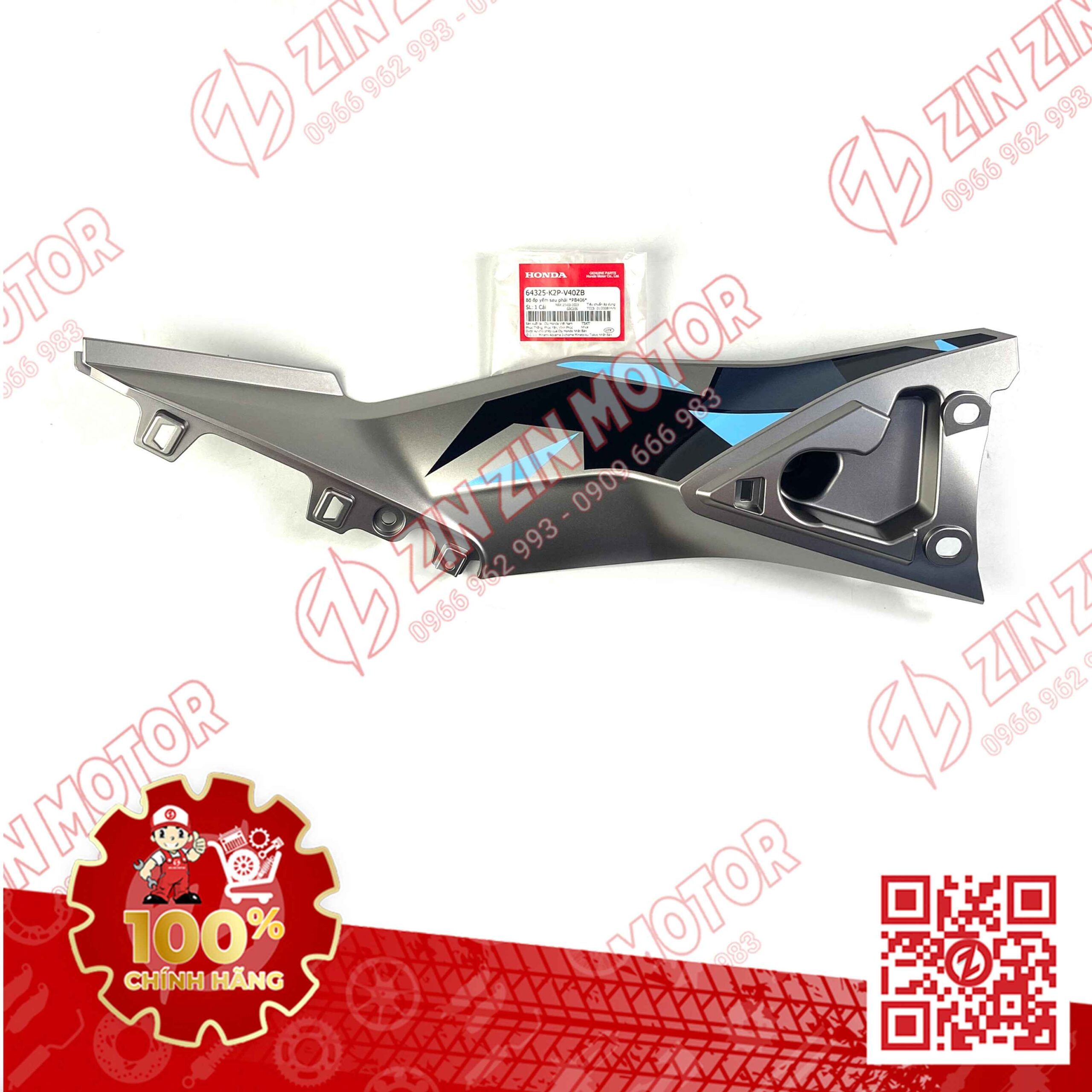 Ốp Ống Yếm, Lườn Giữa Winner X V2 2019+ Phải Bạc Có Sẵn Tem Type1