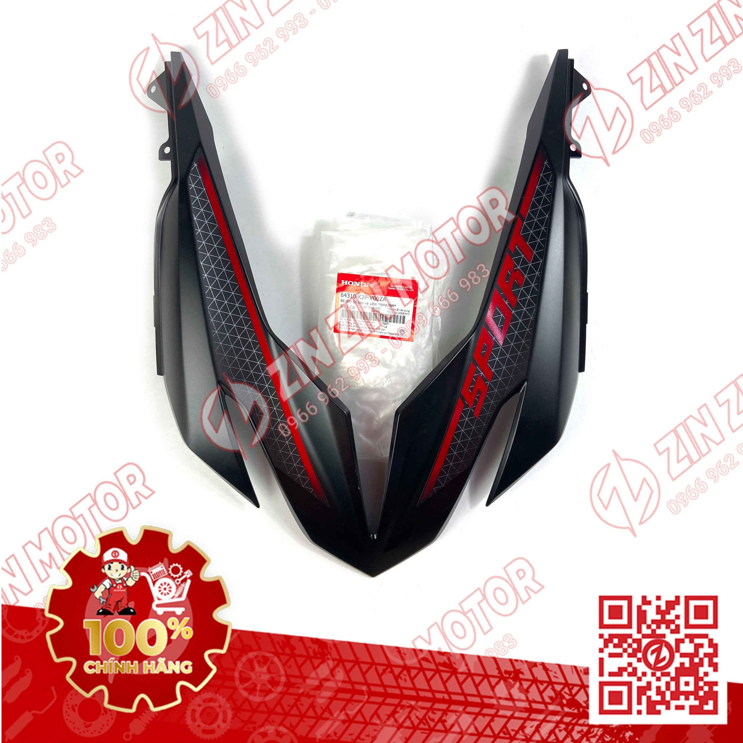 Ốp Mặt Nạ Trước Winner X V2 2019+ Đen Nhám Có Sẵn Tem NHA76M