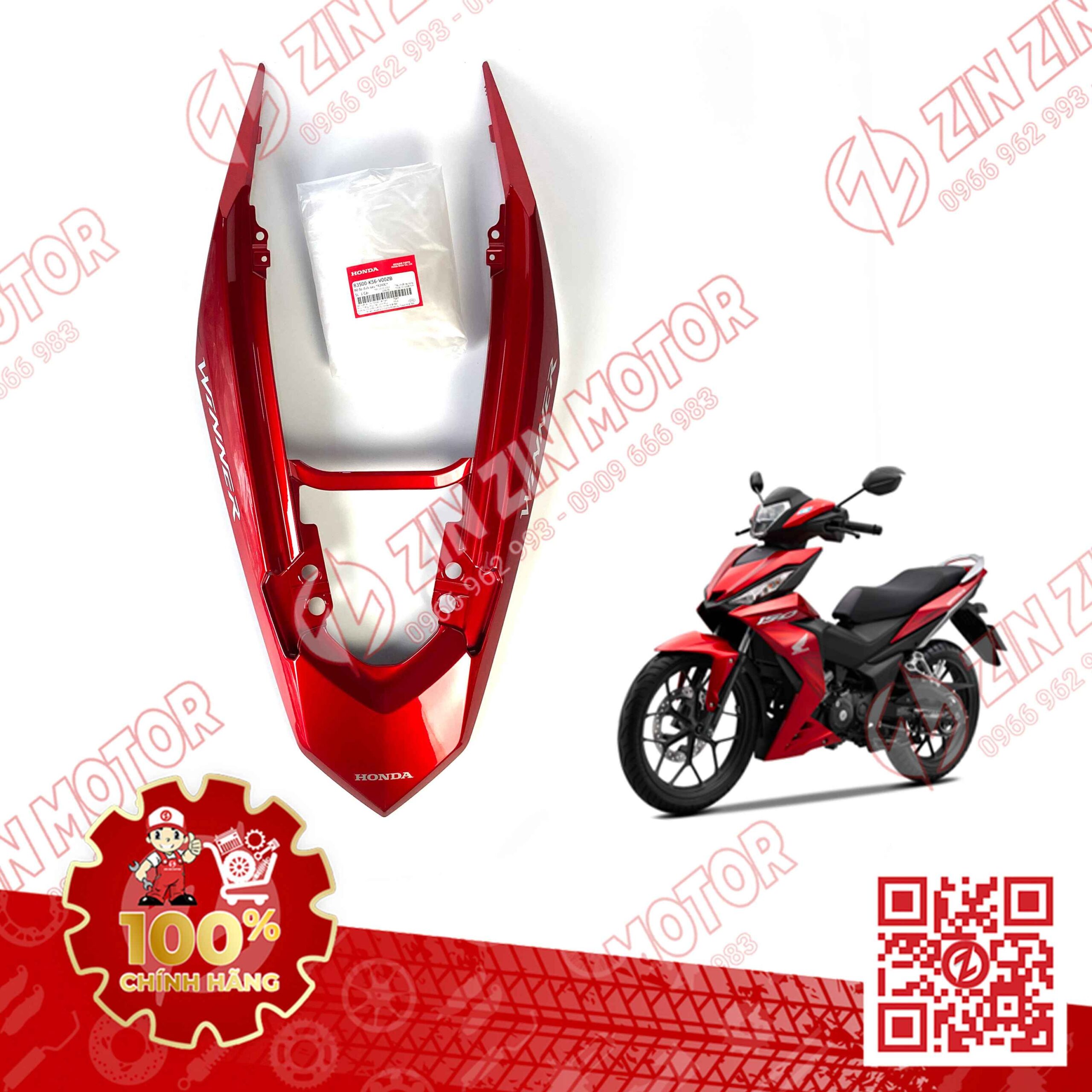 Ốp Đuôi Sau, Ốp Sườn Winner V1 Đỏ 2016