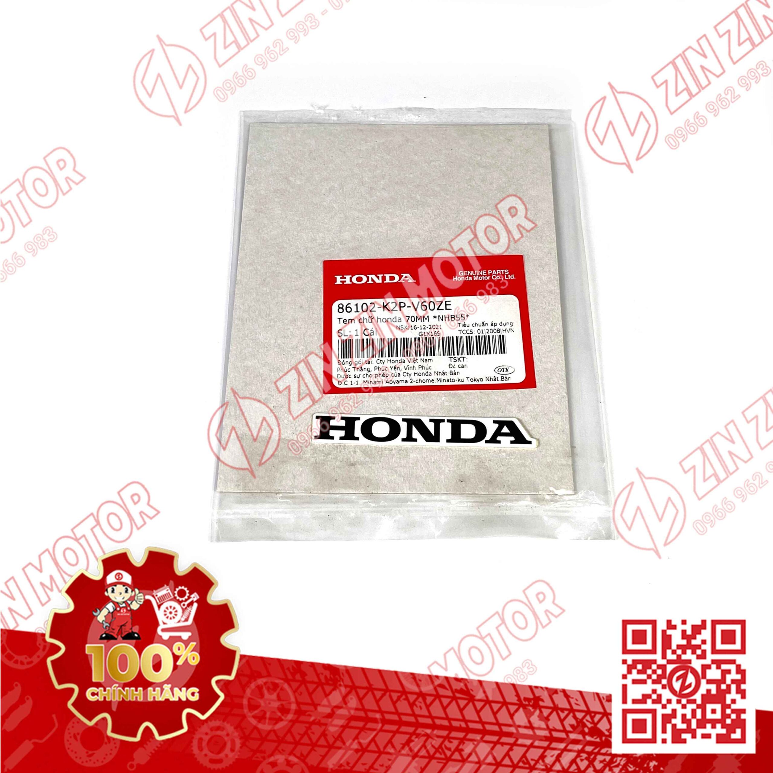 Tem Honda Mu Rùa Winner X V3 2022+, WINNER X V4 2024 70mm NHB55