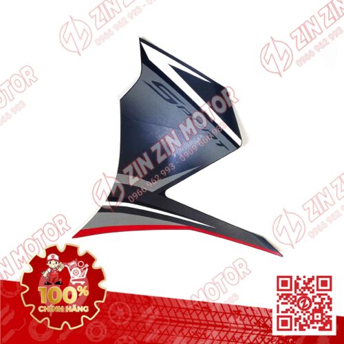 Alternative view of Tem Cánh Yếm Trước Winner X V3 2022+ Trái Miếng Lớn Đen Phiên Bản Tiêu Chuẩn