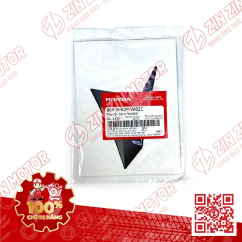 Alternative view of Tem Cánh Yếm Trước Winner X V3 2022+ Trái Miếng Nhỏ Đen Phiên Bản Tiêu Chuẩn