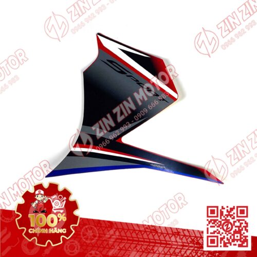 Alternative view of Tem Cánh Yếm Trước Winner X V3 2022+ Trái Miếng Lớn Đỏ Đen Phiên Bản Tiêu Chuẩn
