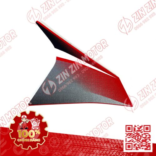 Alternative view of Tem Cánh Yếm Trước Winner X V3 2022+ Trái Miếng Nhỏ Đỏ Đen Phiên Bản Tiêu Chuẩn