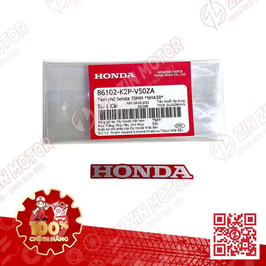 Tem Honda Mu Rùa Winner X V2 2019+ 70mm Type1