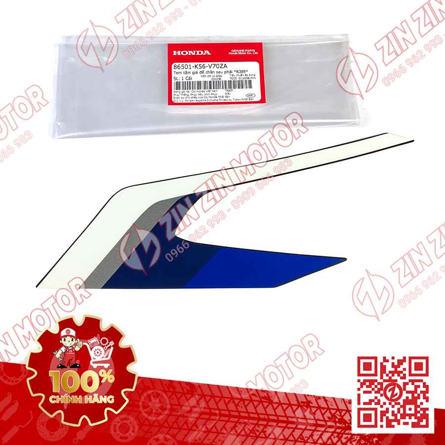 Tem Lườn Giữa Winner X V2 2019+ Phải Phía Sau Đỏ HRC 2020 Phiên Bản Đường Đua