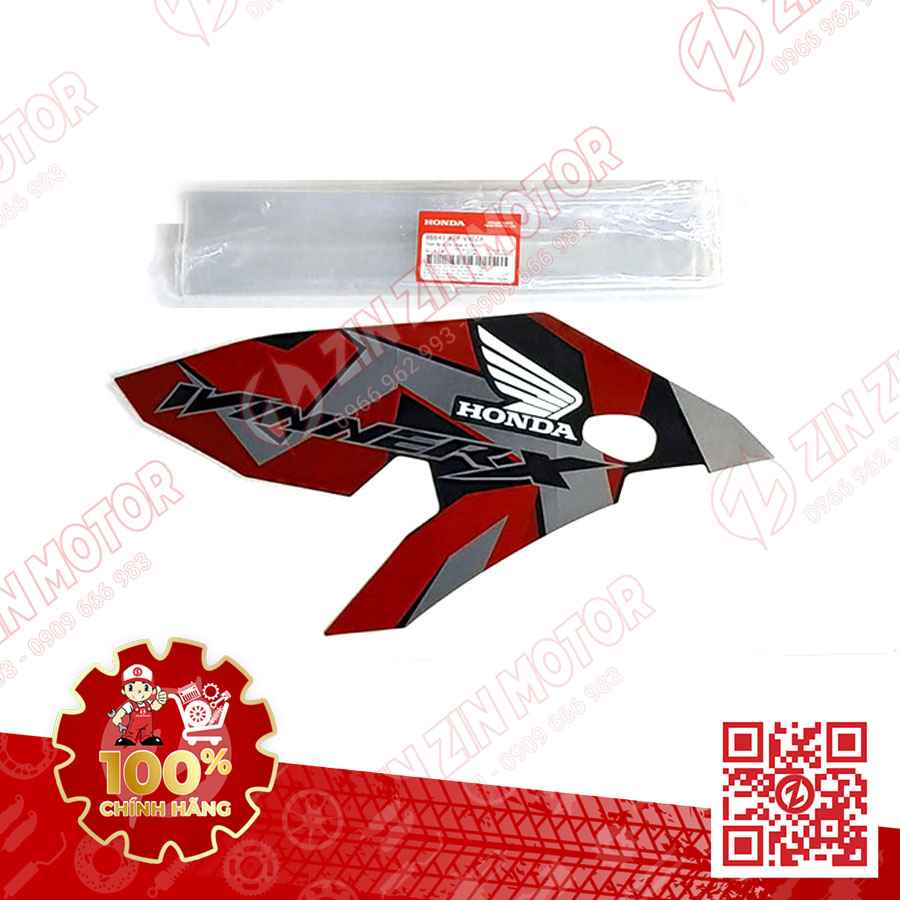 Tem Cánh Yếm Winner X V2 2019+ Phải Miếng Lớn Đỏ Đen Bạc 2020 Phiên Bản Camo