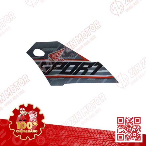 Alternative view of Tem Cánh Yếm Winner X V2 2019+ Trái Miếng Lớn Bạc Đen Đỏ 2020 Phiên Bản Thể Thao