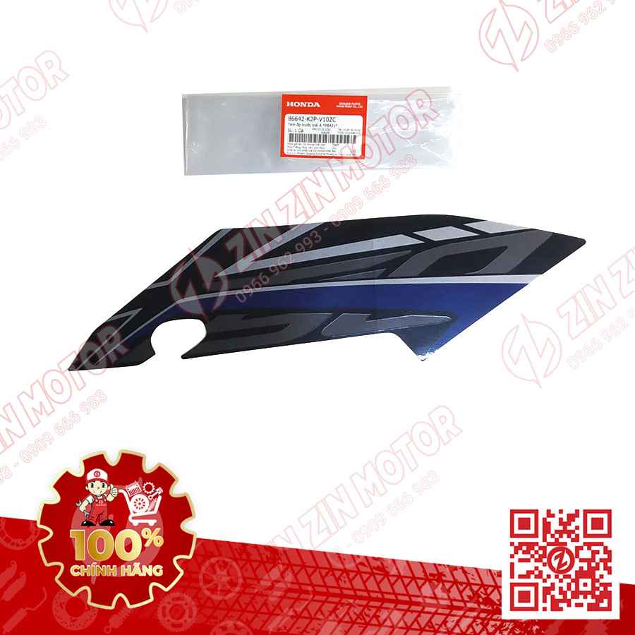 Tem Cánh Yếm Winner X V2 2019+ Trái Miếng Lớn Xanh Đen 2020 Phiên Bản Thể Thao