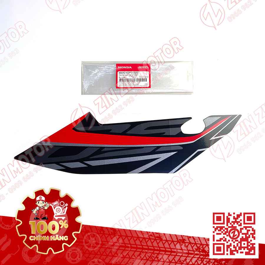 Tem Cánh Yếm Winner X V2 2019+ Trái Miếng Lớn Đỏ Đen 2020 Phiên Bản Thể Thao