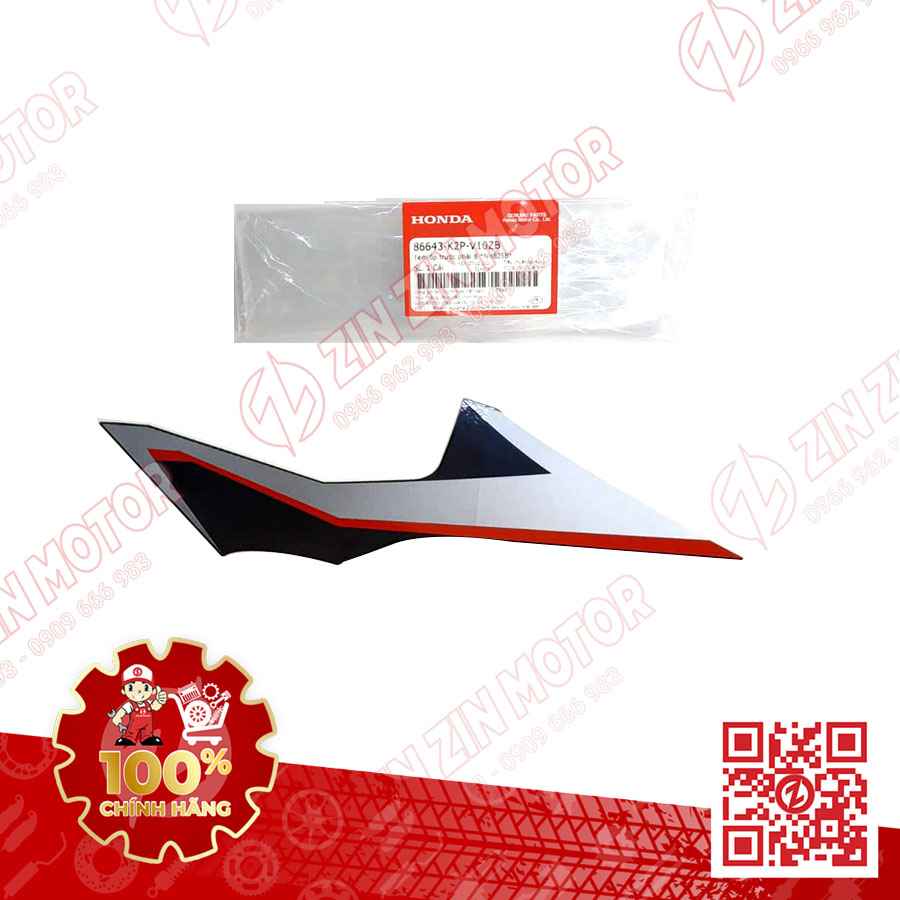 Tem Cánh Yếm Winner X V2 2019+ Phải Miếng Nhỏ Đen Bóng 2020 Phiên Bản Thể Thao