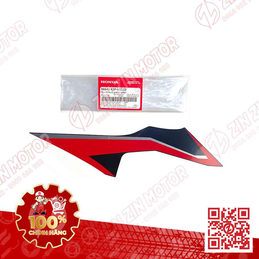 Tem Cánh Yếm Winner X V2 2019+ Phải Miếng Nhỏ Đỏ Đen 2020 Phiên Bản Thể Thao