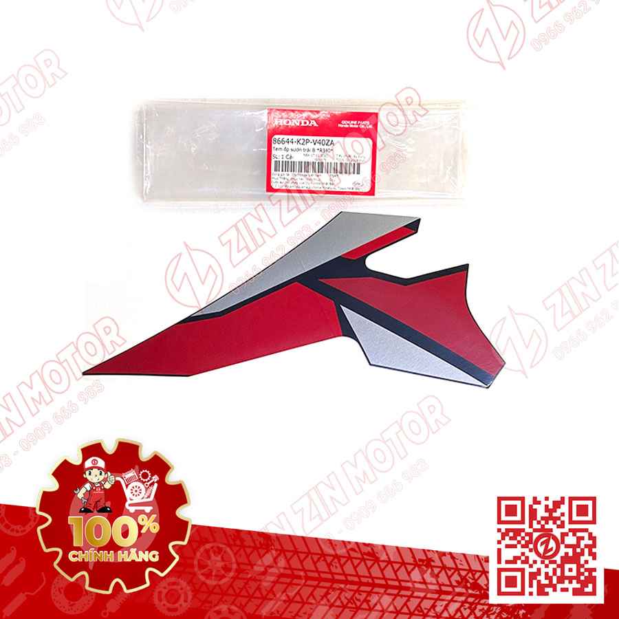 Tem Cánh Yếm Winner X V2 2019+ Trái Miếng Nhỏ Đỏ Đen Bạc 2020 Phiên Bản Camo