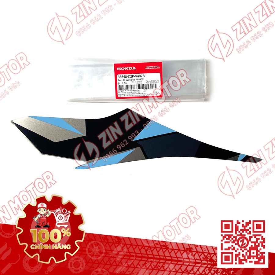 Tem Lườn Giữa Winner X V2 2019+ Trái Xanh Đen Bạc 2020 Phiên Bản Camo