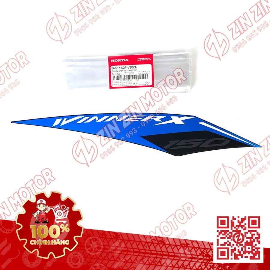 Tem Bụng Sau Winner X V2 2019+ Trái Đen Xanh 2020 Phiên Bản Thể Thao