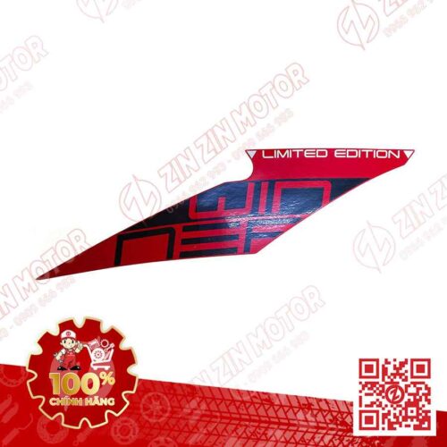 Alternative view of Tem Bụng Sau Winner X V2 2019+ Trái Đen Đỏ Xám 2021 Phiên Bản Giới Hạn