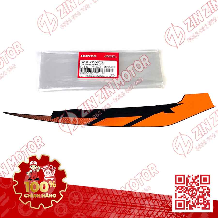 Tem Bụng Sau Winner X V2 2019+ Trái Đen Cam 2019 Phiên Bản Thể Thao