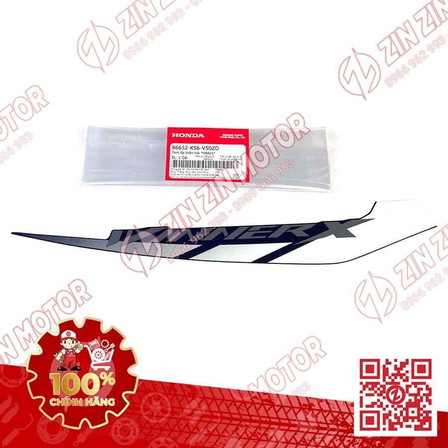 Tem Bụng Sau Winner X V2 2019+ Trái Xanh Bạc Đen 2019 Phiên Bản Thể Thao