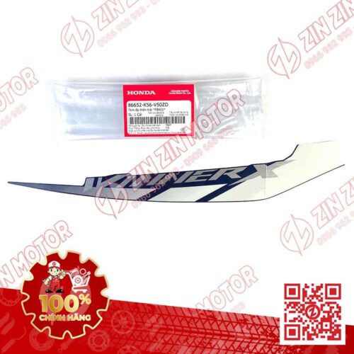 Alternative view of Tem Bụng Sau Winner X V2 2019+ Trái Xanh Bạc Đen 2019 Phiên Bản Thể Thao