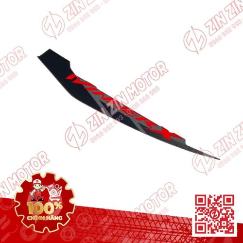 Alternative view of Tem Bụng Sau Winner X V2 2019+ Phải Bạc Đỏ Đen 2019 Phiên Bản Thể Thao