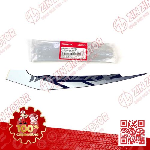 Alternative view of Tem Bụng Sau Winner X V2 2019+ Phải Xanh Bạc Đen 2019 Phiên Bản Thể Thao
