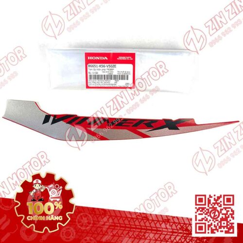 Tem Bụng Sau Winner X V2 2019+ Phải Đỏ Bạc Đen 2019 Phiên Bản Thể Thao