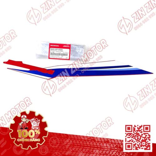 Alternative view of Tem Bụng Sau Winner X V3 2022+ Trái  Đỏ Trắng Đen HRC 2023 Phiên Bản Thể Thao