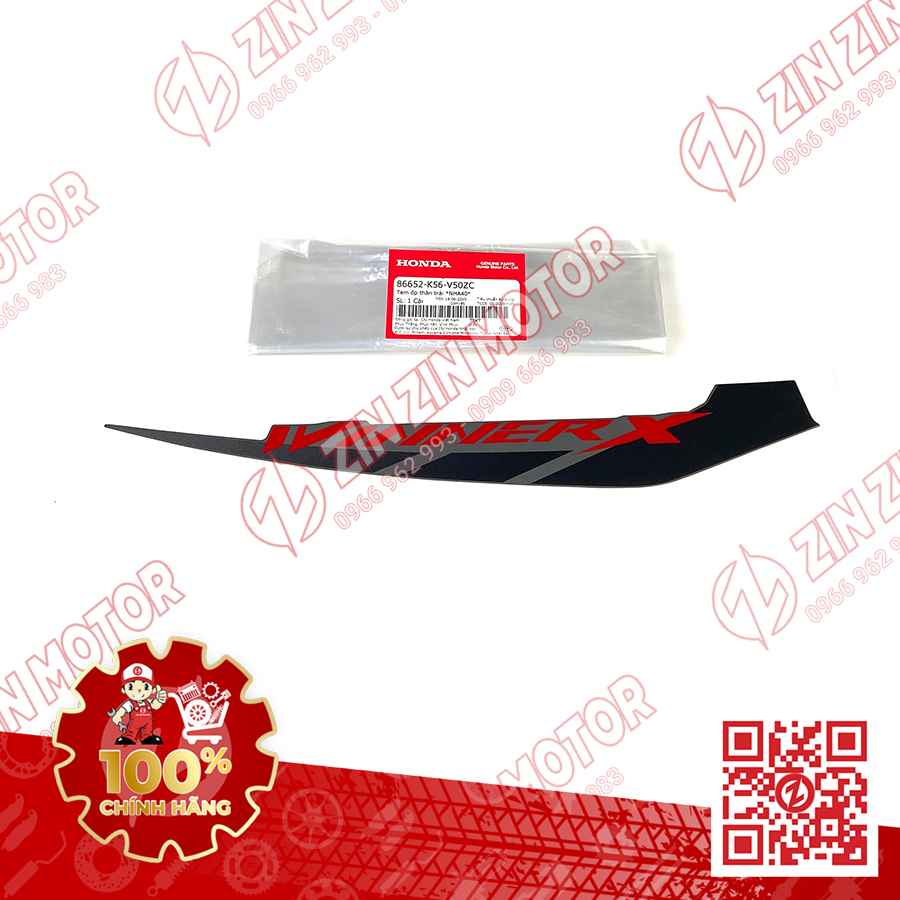 Tem Bụng Sau Winner X V2 2019+ Trái Bạc Đỏ Đen 2019 Phiên Bản Thể Thao
