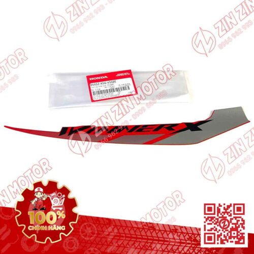 Alternative view of Tem Bụng Sau Winner X V2 2019+ Trái Đỏ Bạc Đen 2019 Phiên Bản Thể Thao