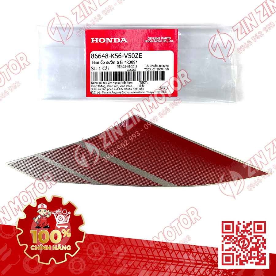Tem Lườn Giữa Winner X V2 2019+ Trái Đỏ Bạc Đen 2019 Phiên Bản Thể Thao