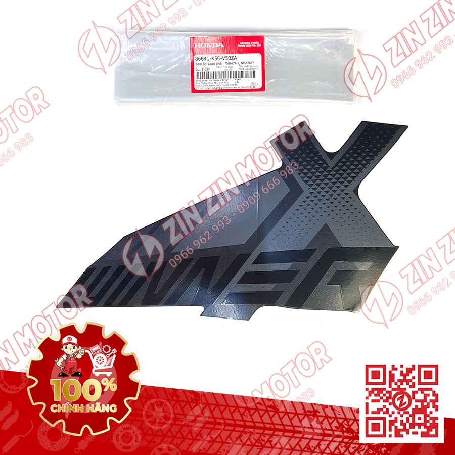 Tem Cánh Yếm Winner X V2 2019+ Phải Miếng Lớn Đen Xanh 2019, Đen Cam 2019 Phiên Bản Thể Thao