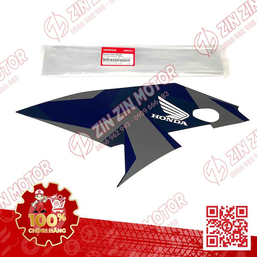 Tem Cánh Yếm Winner X V2 2019+ Trên Phải Xanh Bạc Đen 2019 Phiên Bản Camo